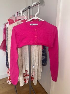 Hot Pink Crop Sweater